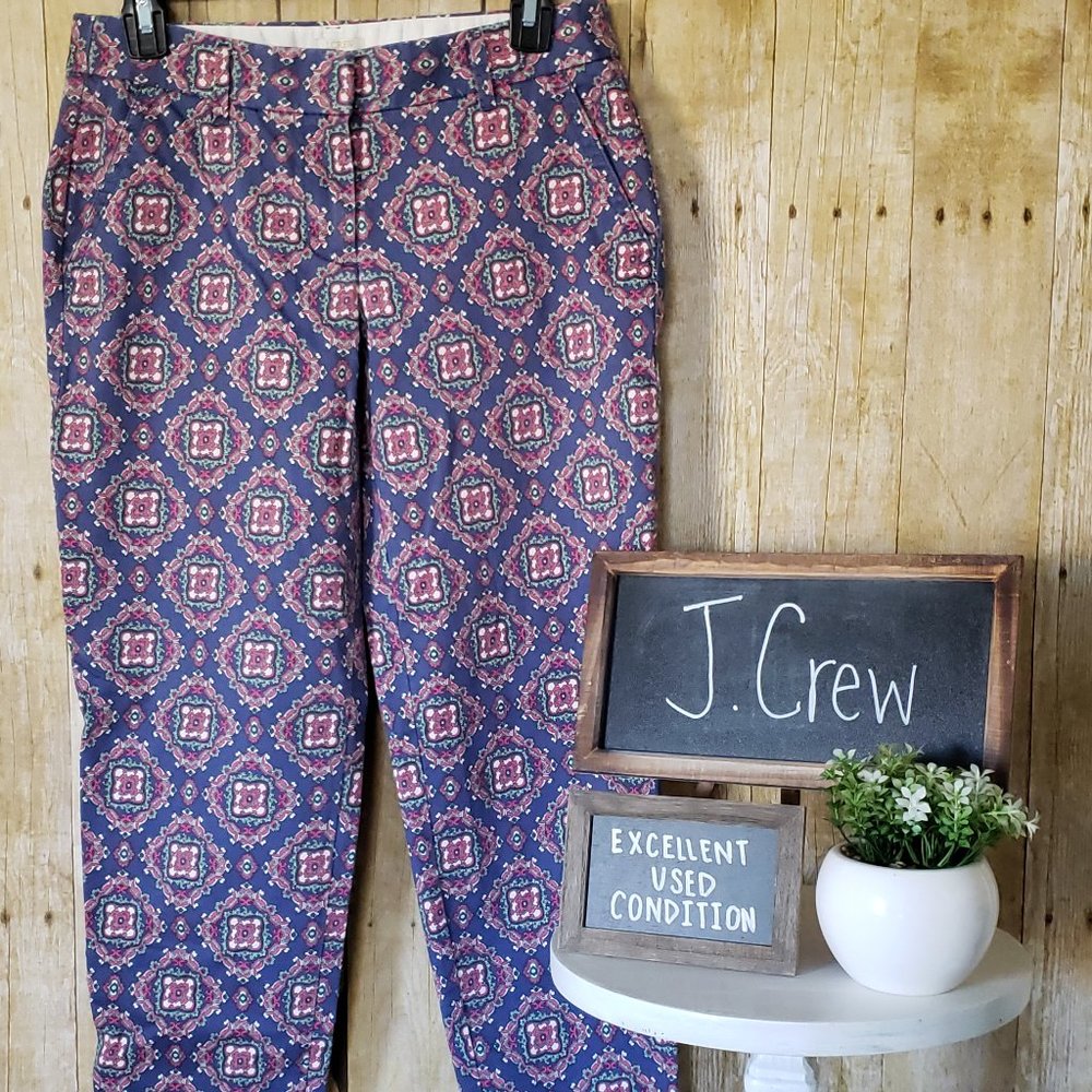 EUC + J. Crew + Paisley Pants